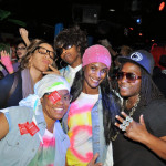 Five black women at a Halloween costume party