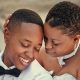 Black lesbian wedding couple
