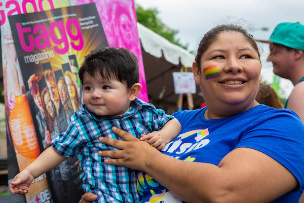 Mom and baby at Capital Pride Festival 2018