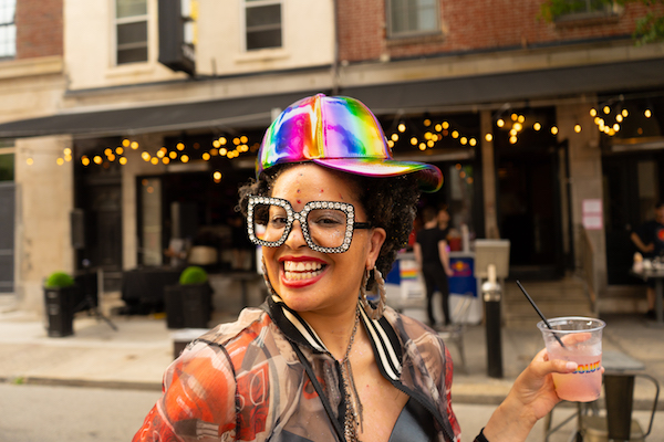 Woman at 2018 Philly Pride