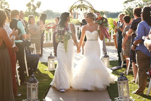 Lesbian wedding - two brides