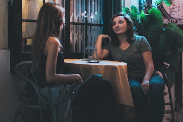 Two women on a date