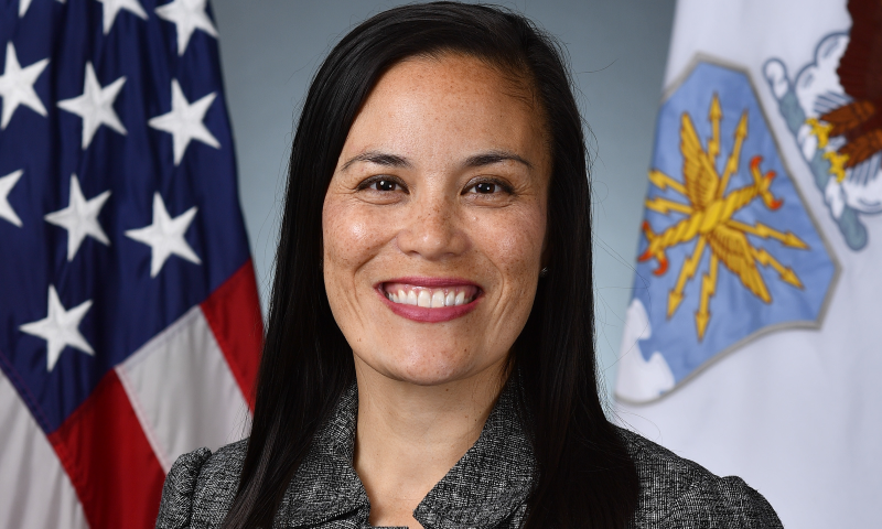 Gina Ortiz Jones official Air Force headshot.