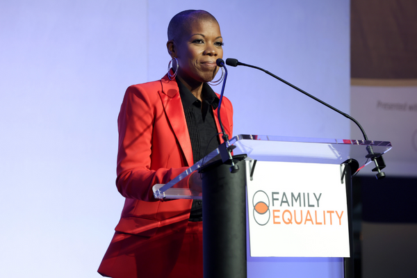 stacey stevenson at family equality event