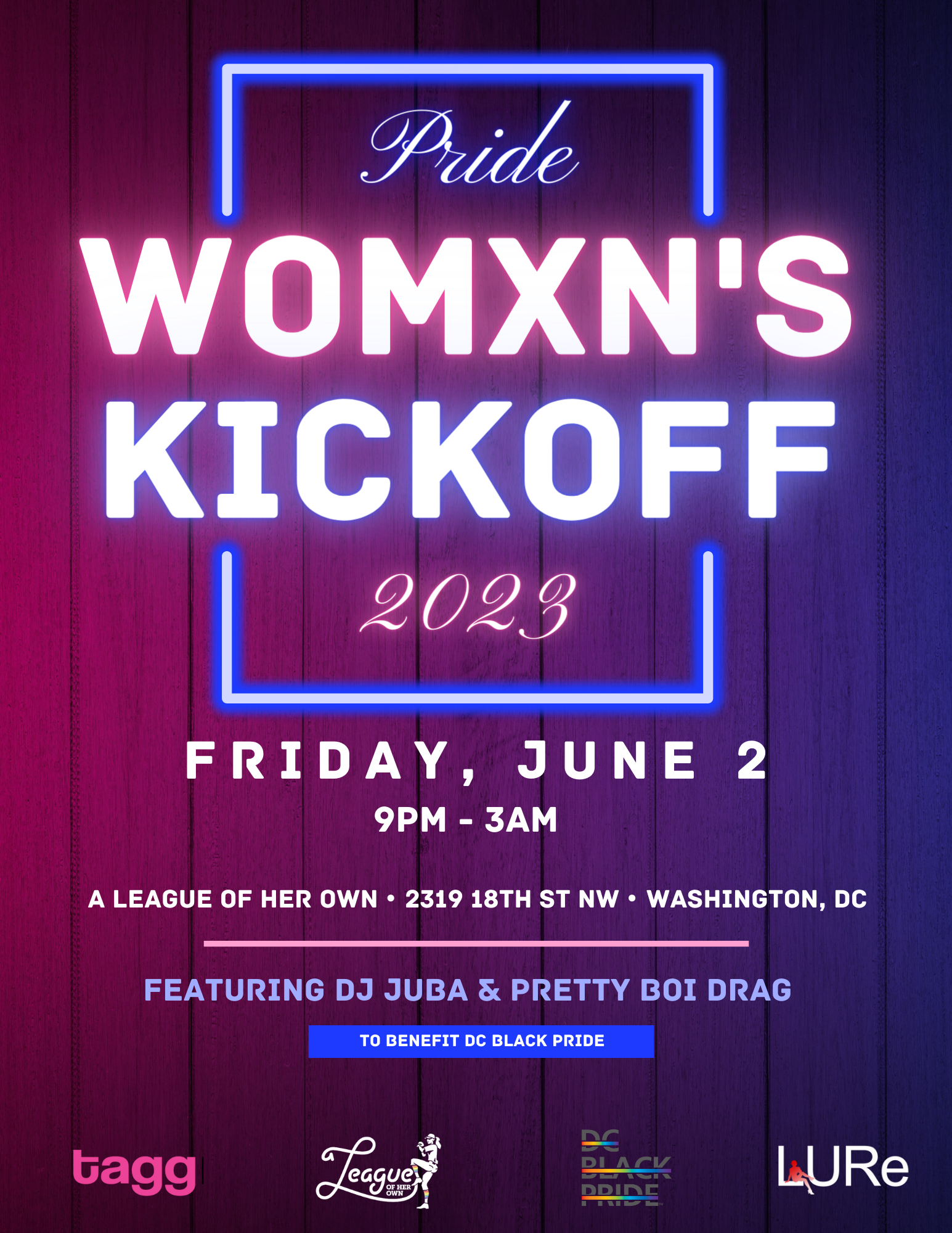 June 2 DC pride womxn's kickoff