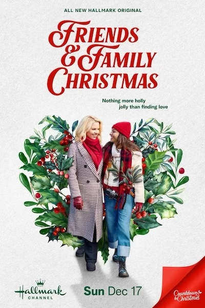 Promo poster for Friends & Family Christmas from Hallmark