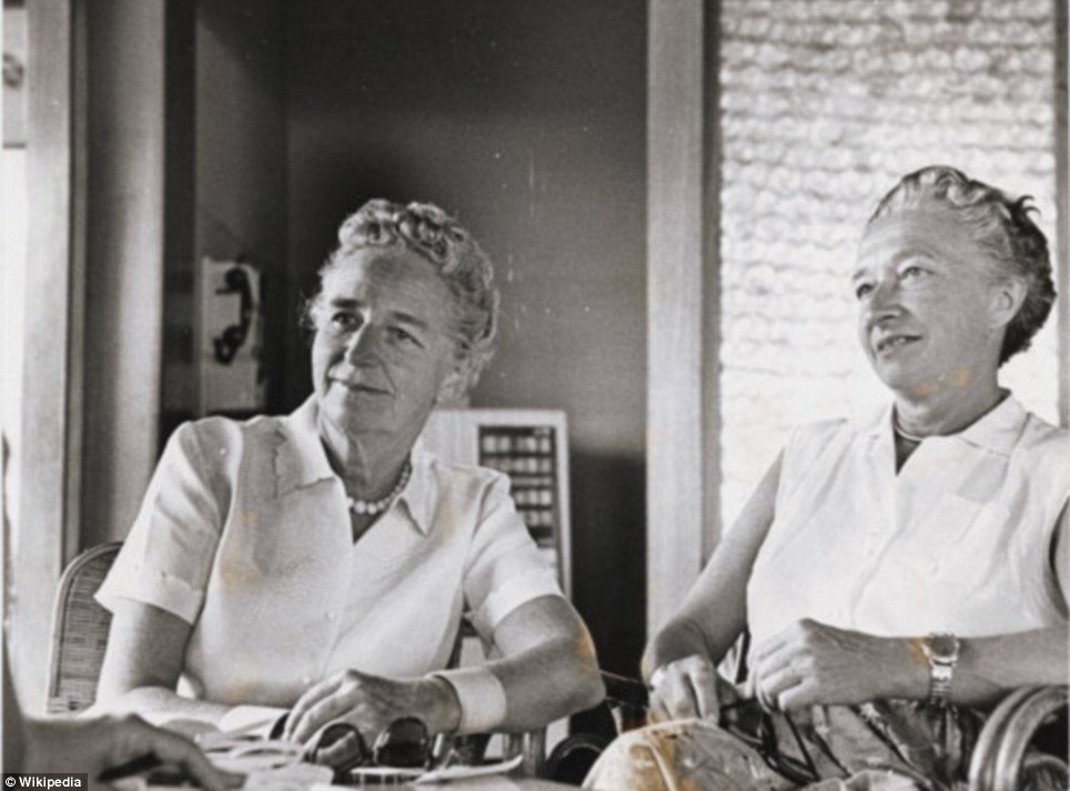 Author Kathryn Hulme and Marie Louise Habets (1956)