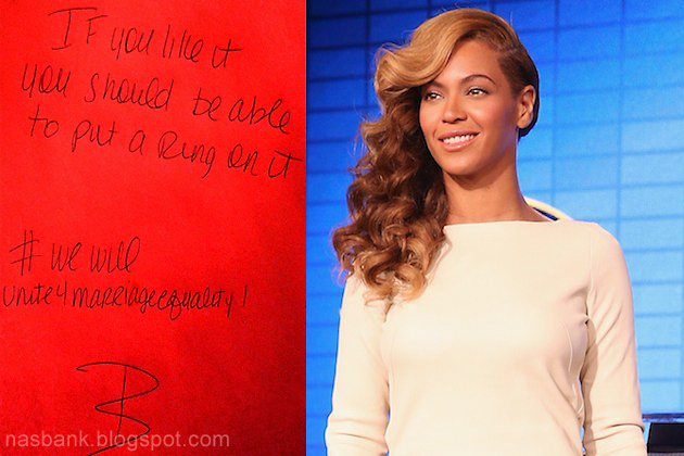Beyonce supports gay rights on instagram
