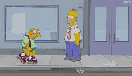 The Simpsons Skater Gif