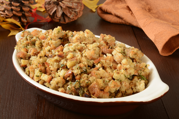 A dish with stuffing